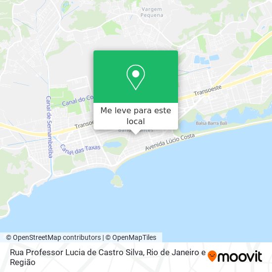 Rua Professor Lucia de Castro Silva mapa