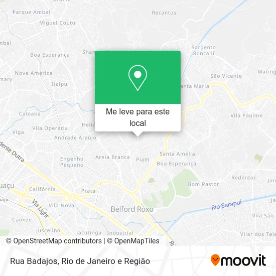 Rua Badajos mapa
