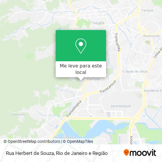 Rua Herbert de Souza mapa