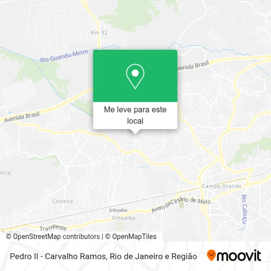 Pedro II - Carvalho Ramos mapa