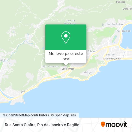 Rua Santa Glafira mapa