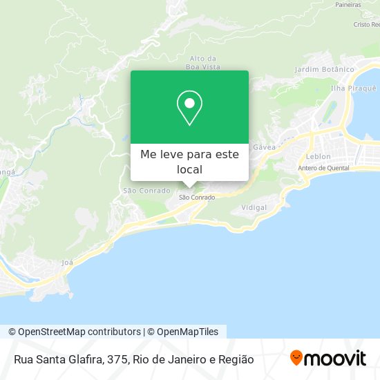 Rua Santa Glafira, 375 mapa