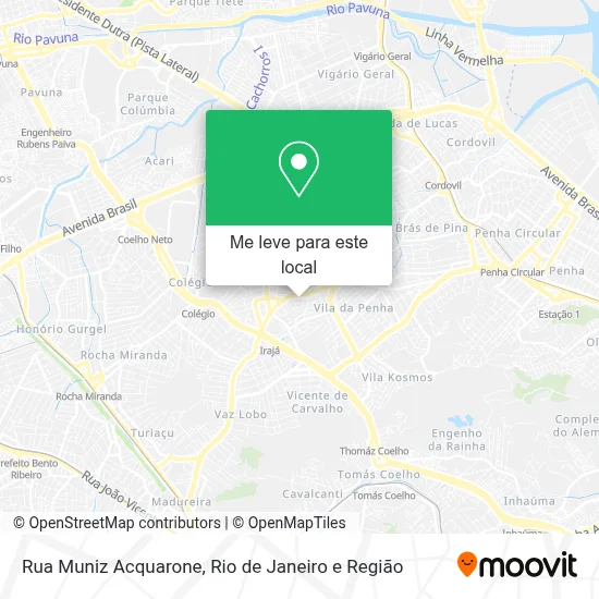 Rua Muniz Acquarone mapa
