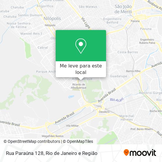 Rua Paraúna 128 mapa