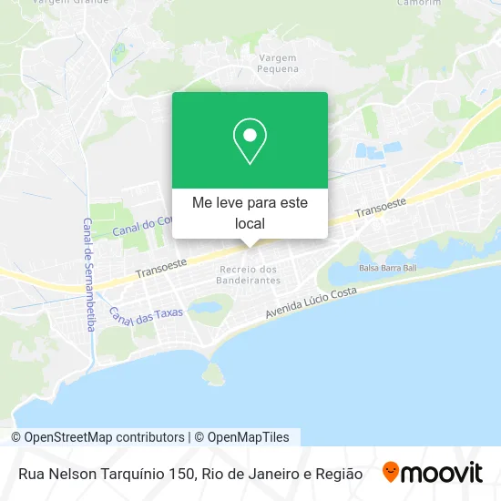 Rua Nelson Tarquínio 150 mapa