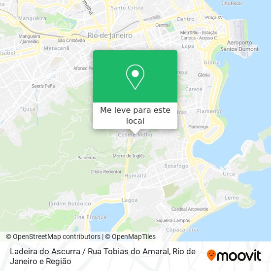 Ladeira do Ascurra / Rua Tobias do Amaral mapa