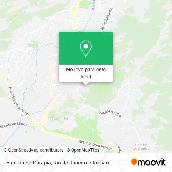 Estrada do Carapia mapa