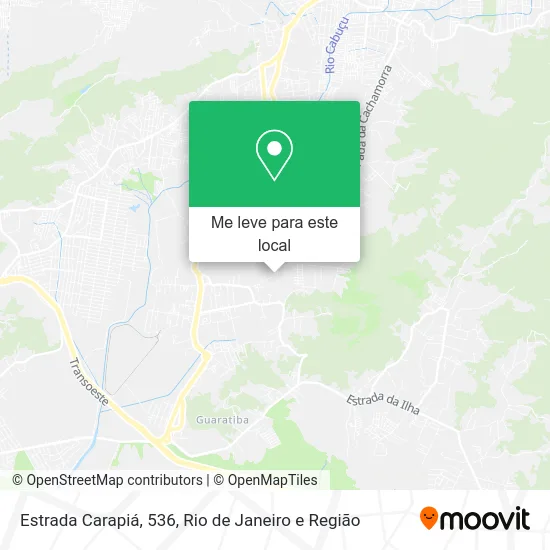 Estrada Carapiá, 536 mapa