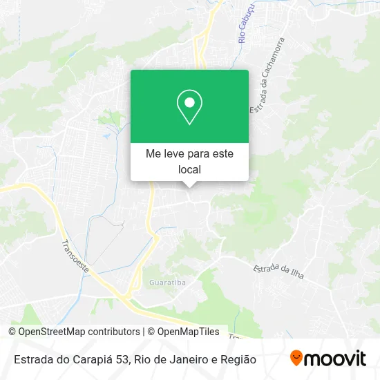 Estrada do Carapiá 53 mapa