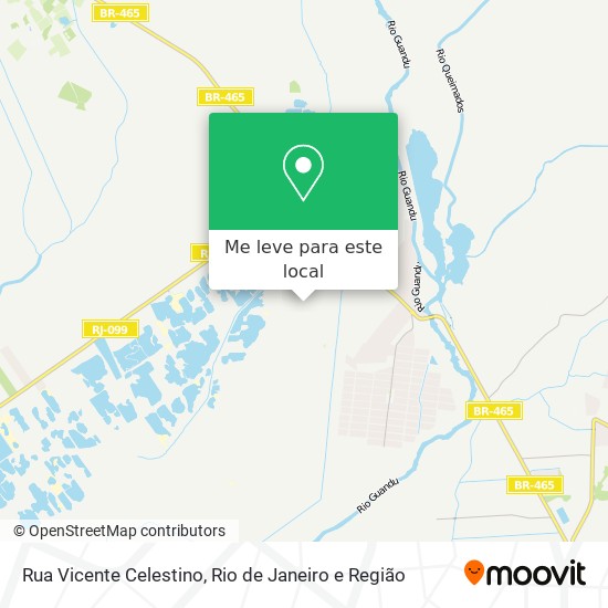 Rua Vicente Celestino mapa