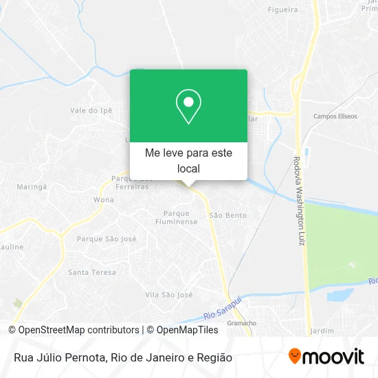 Rua Júlio Pernota mapa