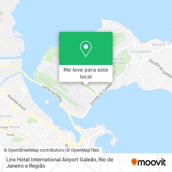 Linx Hotel International Airport Galeão mapa
