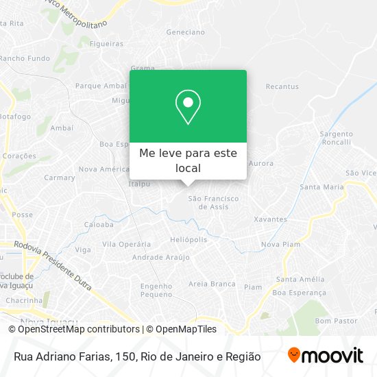 Rua Adriano Farias, 150 mapa