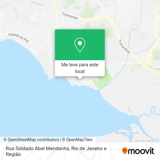 Rua Soldado Abel Mendanha mapa
