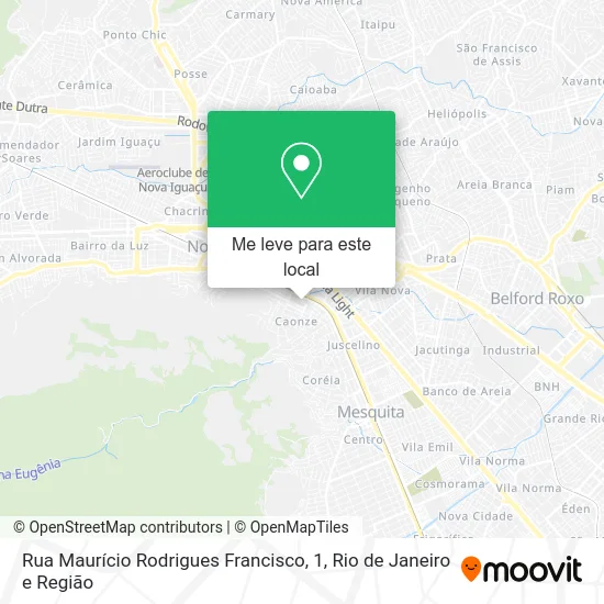 Rua Maurício Rodrigues Francisco, 1 mapa