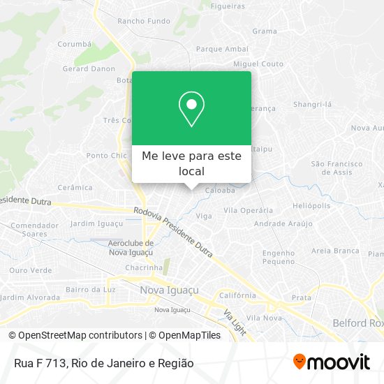 Rua F 713 mapa