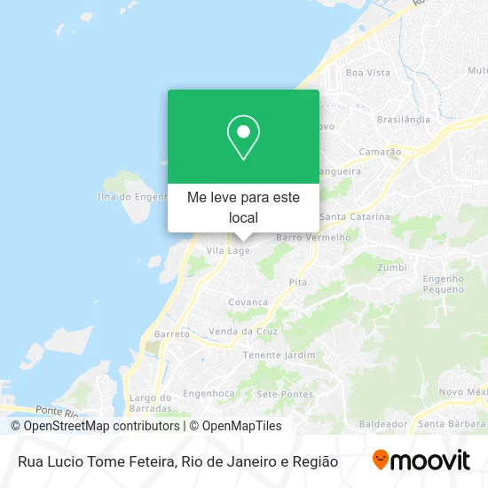 Rua Lucio Tome Feteira mapa