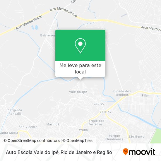 Auto Escola Vale do Ipê mapa