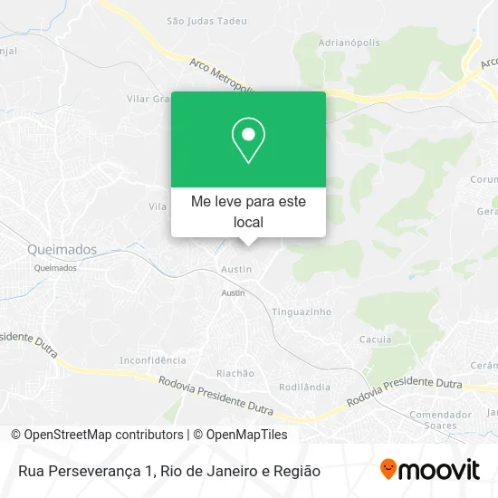 Rua Perseverança 1 mapa