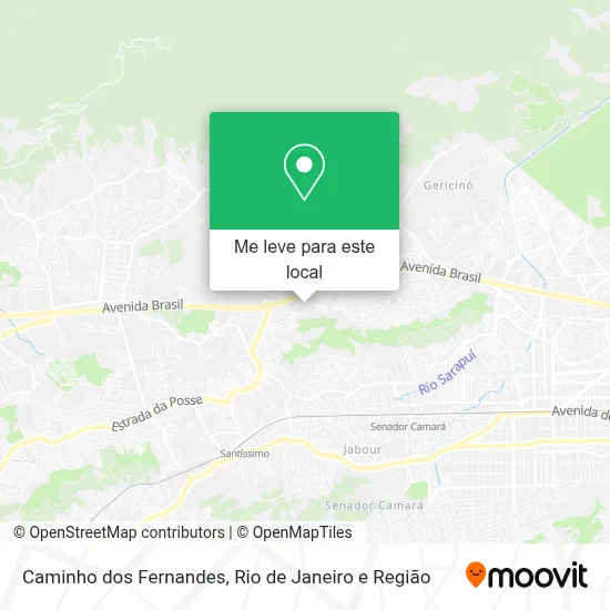 Caminho dos Fernandes mapa