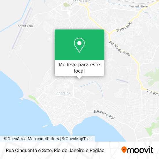Rua Cinquenta e Sete mapa