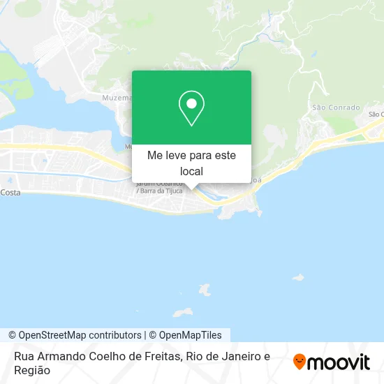 Rua Armando Coelho de Freitas mapa