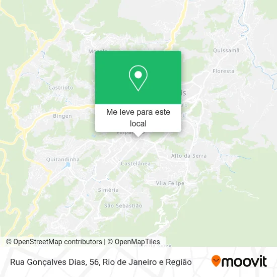 Rua Gonçalves Dias, 56 mapa