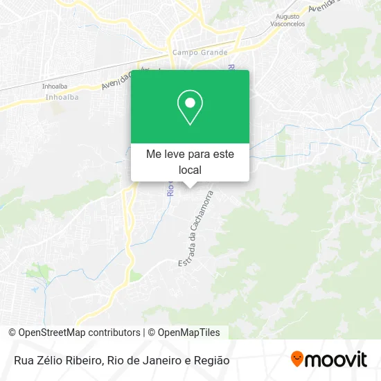 Rua Zélio Ribeiro mapa