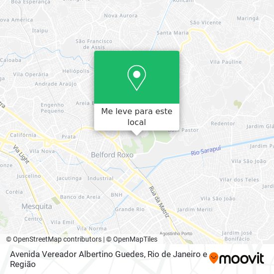 Avenida Vereador Albertino Guedes mapa