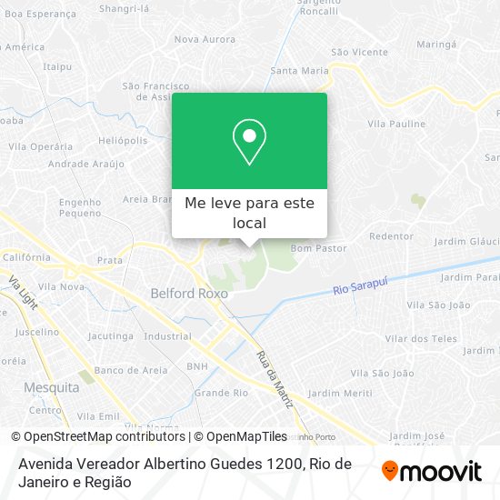 Avenida Vereador Albertino Guedes 1200 mapa