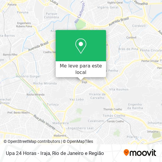 Upa 24 Horas - Iraja mapa