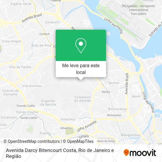 Avenida Darcy Bitencourt Costa mapa