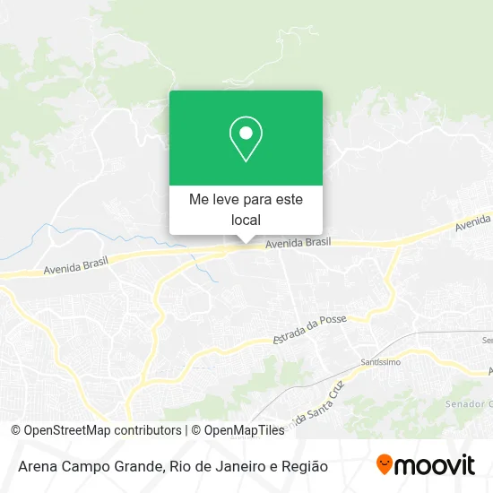 Arena Campo Grande mapa