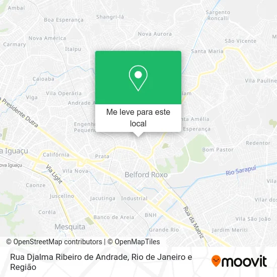 Rua Djalma Ribeiro de Andrade mapa