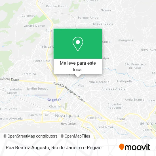 Rua Beatriz Augusto mapa