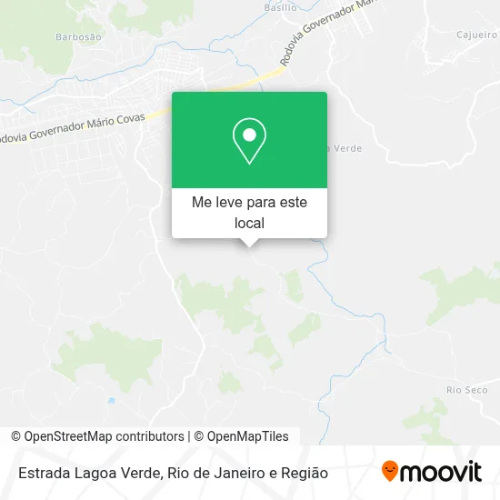 Estrada Lagoa Verde mapa