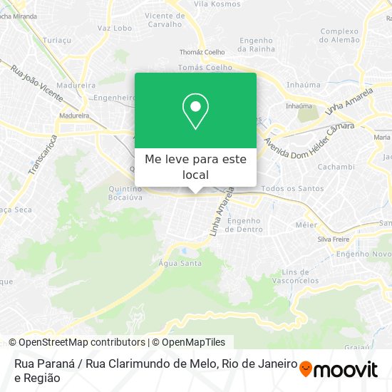 Rua Paraná / Rua Clarimundo de Melo mapa