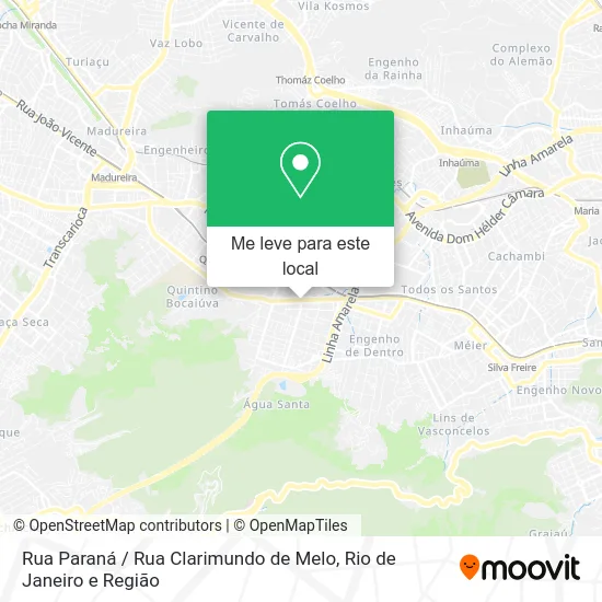 Rua Paraná / Rua Clarimundo de Melo mapa