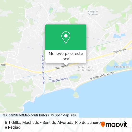 Brt Gillka Machado - Sentido Alvorada mapa