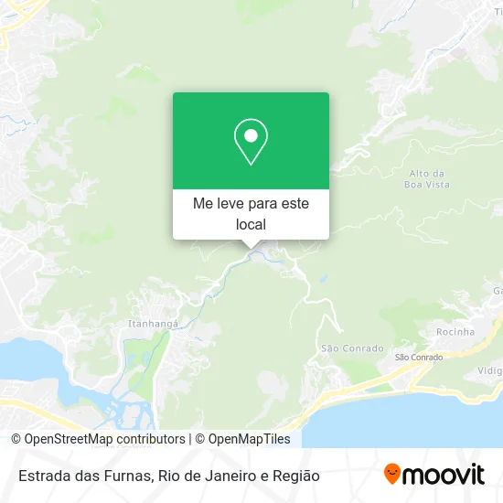 Estrada das Furnas mapa