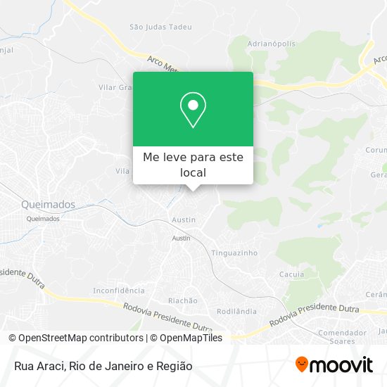Rua Araci mapa