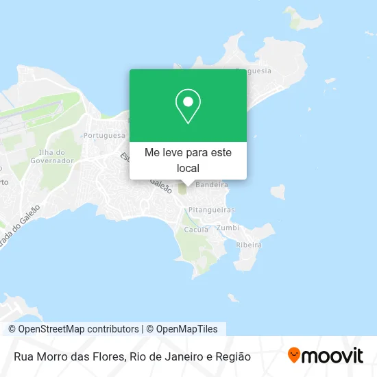 Rua Morro das Flores mapa