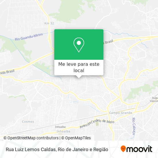 Rua Luiz Lemos Caldas mapa