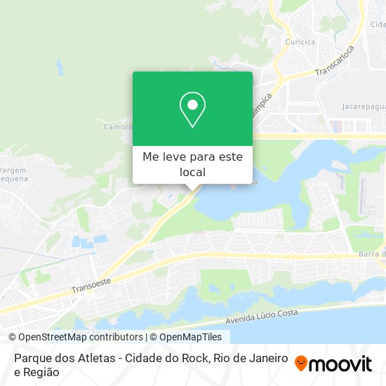 Parque dos Atletas - Cidade do Rock mapa