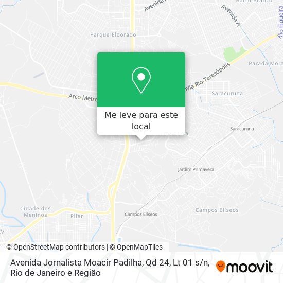 Avenida Jornalista Moacir Padilha, Qd 24, Lt 01 s / n mapa