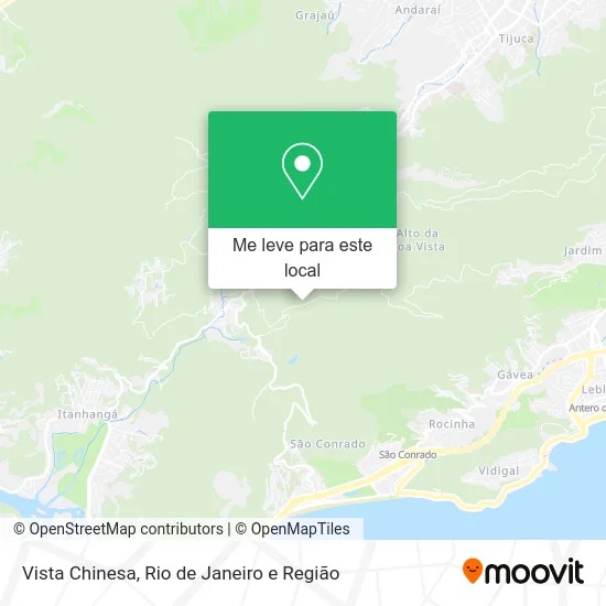 Vista Chinesa mapa