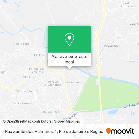 Rua Zumbi dos Palmares, 1 mapa