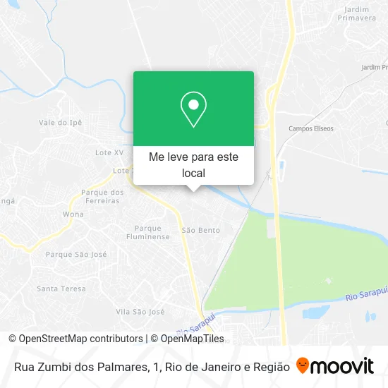 Rua Zumbi dos Palmares, 1 mapa