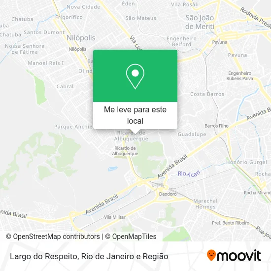 Largo do Respeito mapa