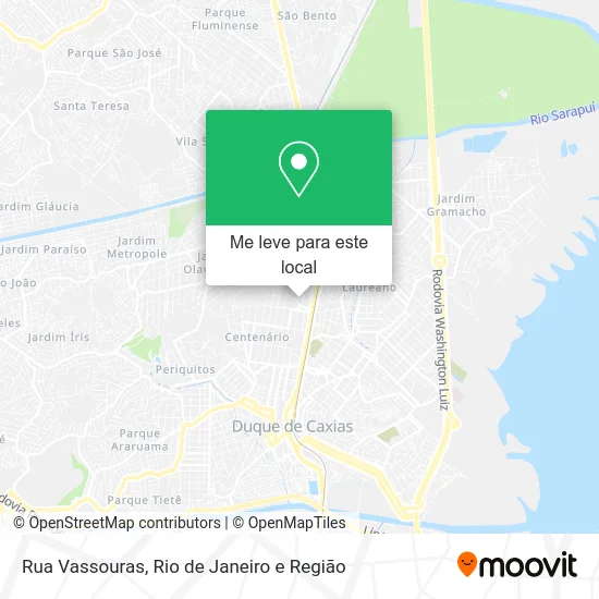 Rua Vassouras mapa